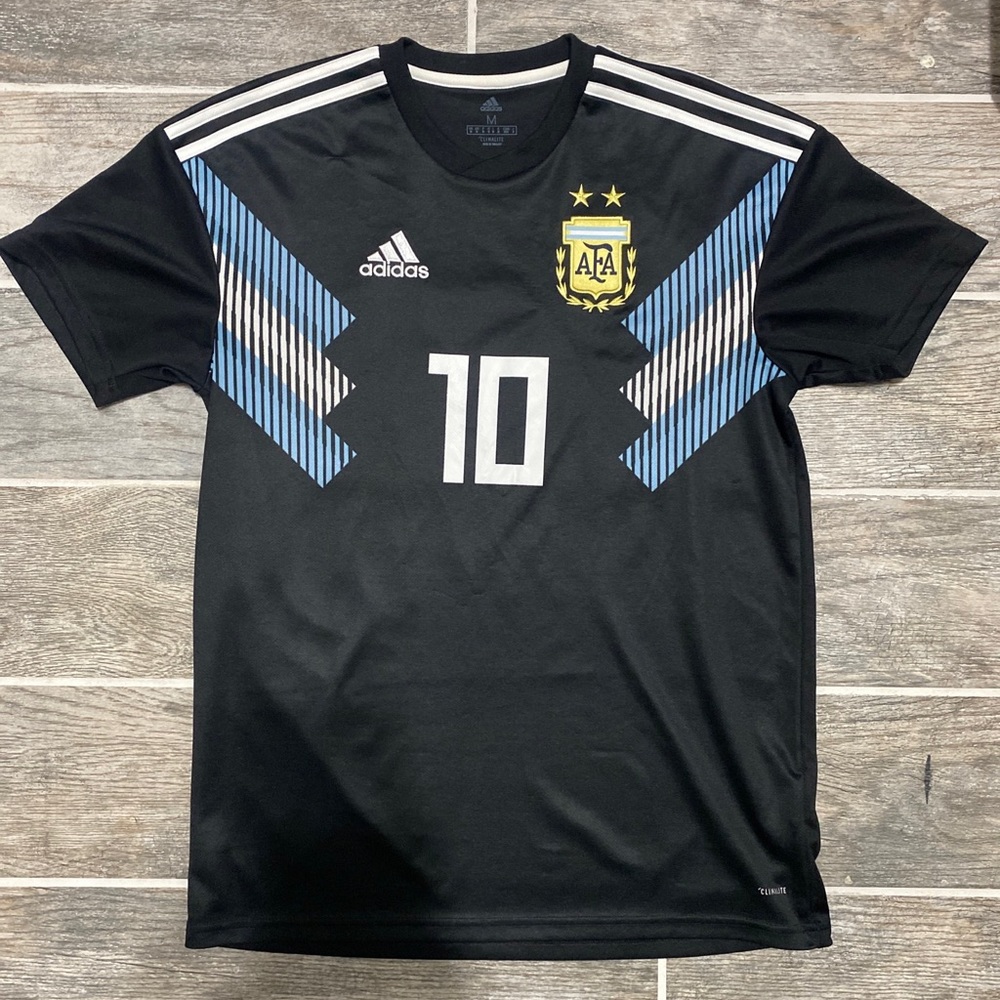 2018 World Cup Argentina Messi 10 Adidas Soccer Football Jersey